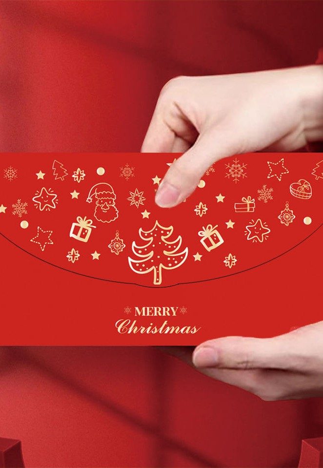 Foil Christmas greeting card